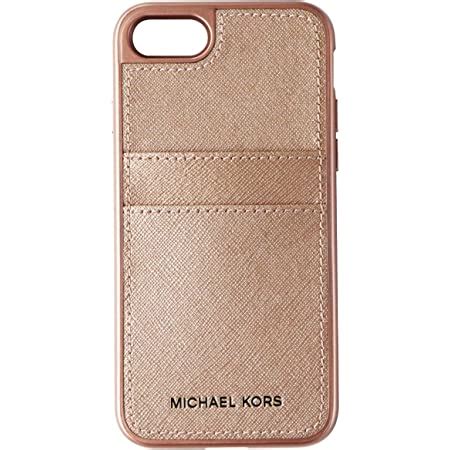 michael kors iphone x case rose gold|Michael Kors Saffiano Leather Pocket for Apple iPhone X .